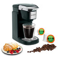 Mixpresso Single Cup Coffee Maker, Personal Single Serve Coffee Brewer Machine, Compatible with Single-Cups, Quick Brew Technology Programmable Features, One Touch Function Black Coffee Maker