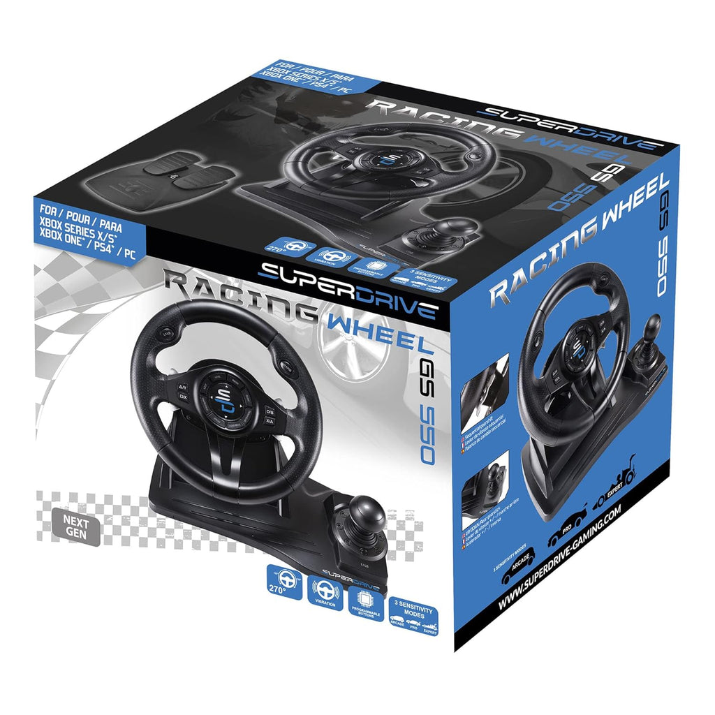 Racing wheel with pedals and shifter for console & PC a7