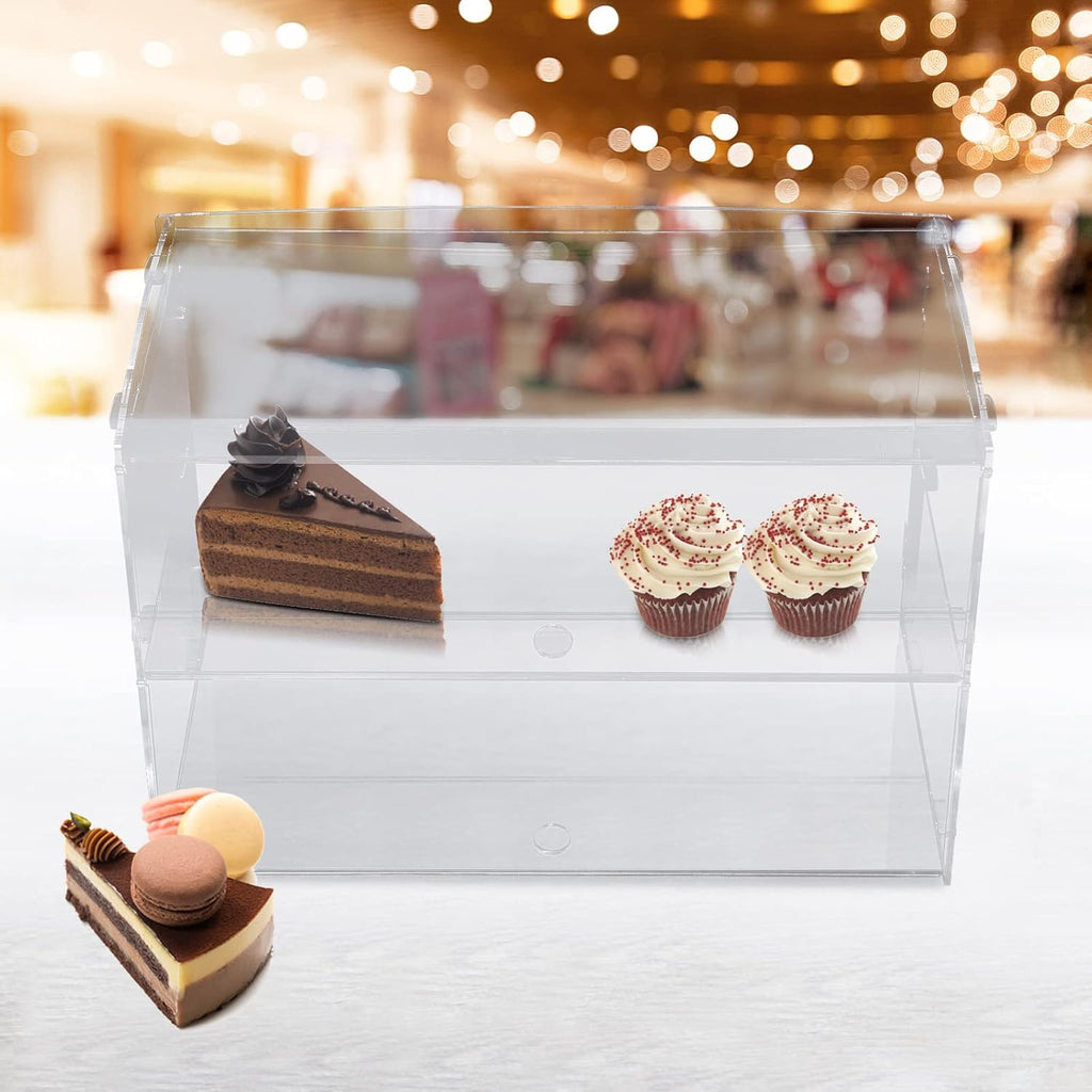 Acrylic Bakery Display Case 2 Tier A7