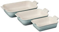 Le Creuset Stoneware Heritage Set 3 Rectangular Dishes, White