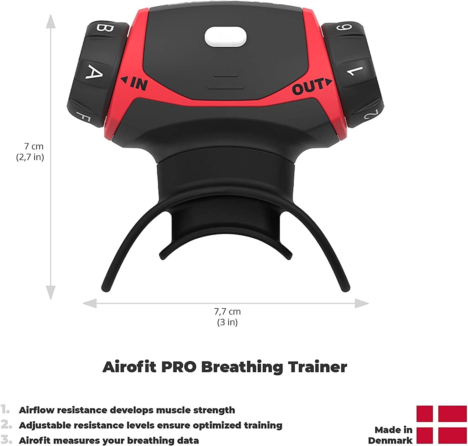 Breathing Exercise Device with Guided Trainer A7k