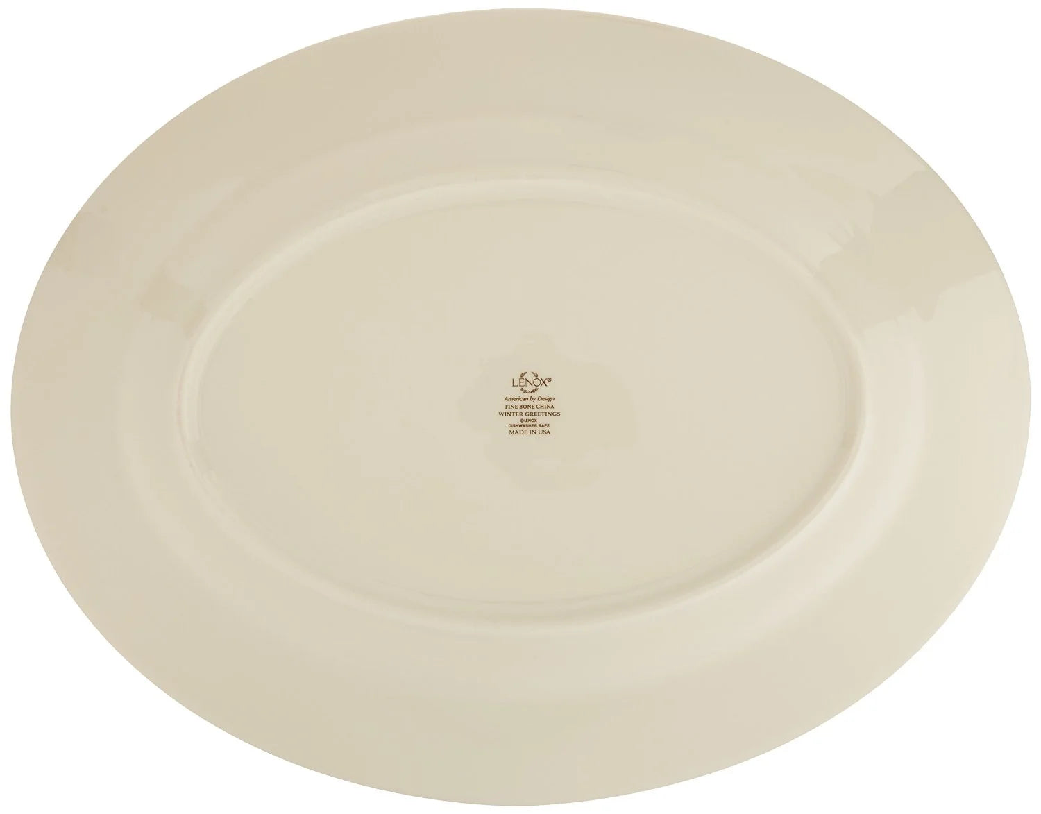Lenox Winter Greetings Plaid Oval Platter 7k