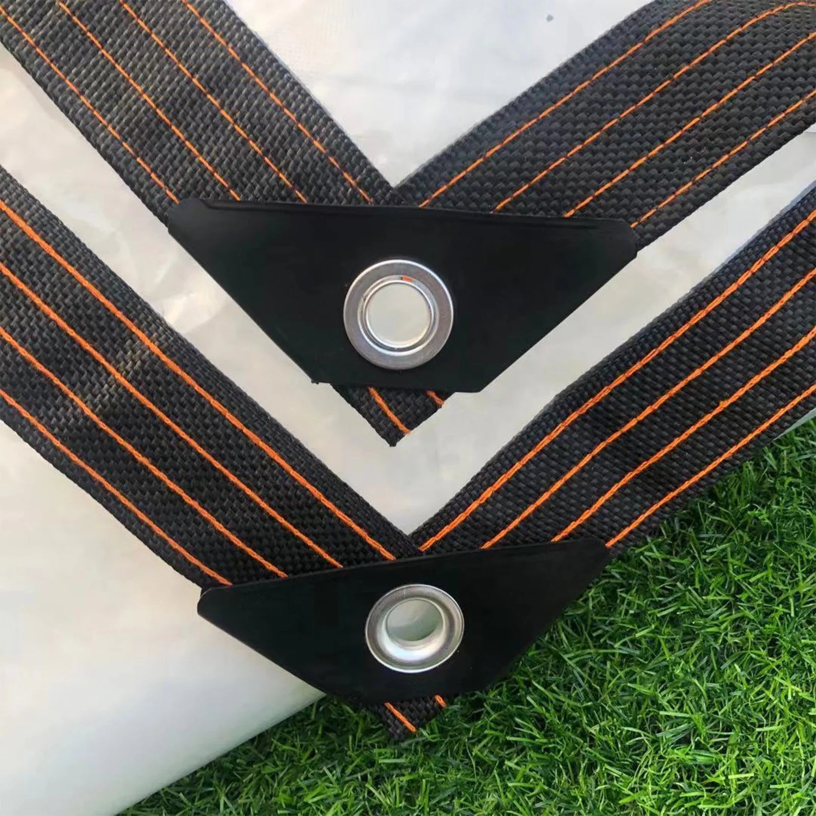 Clear Tarps UV Resistant Vinyl Coated PVC with Rustproof Grommets a7