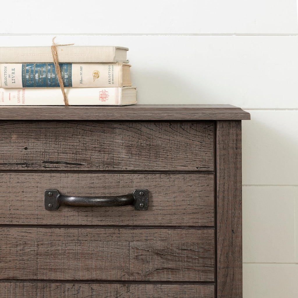 Bookcase Headboard with Storage Oak 64.5in k7