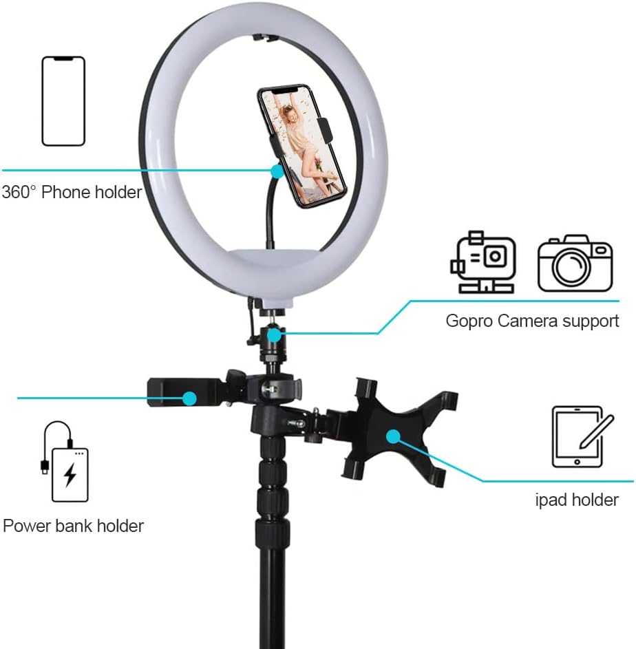 360 Photo Booth Machine for Parties with Ring Light A7