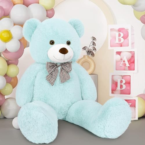 Giant Teddy Bear Plush, Life Size 5 Feet Soft Fluffy A7