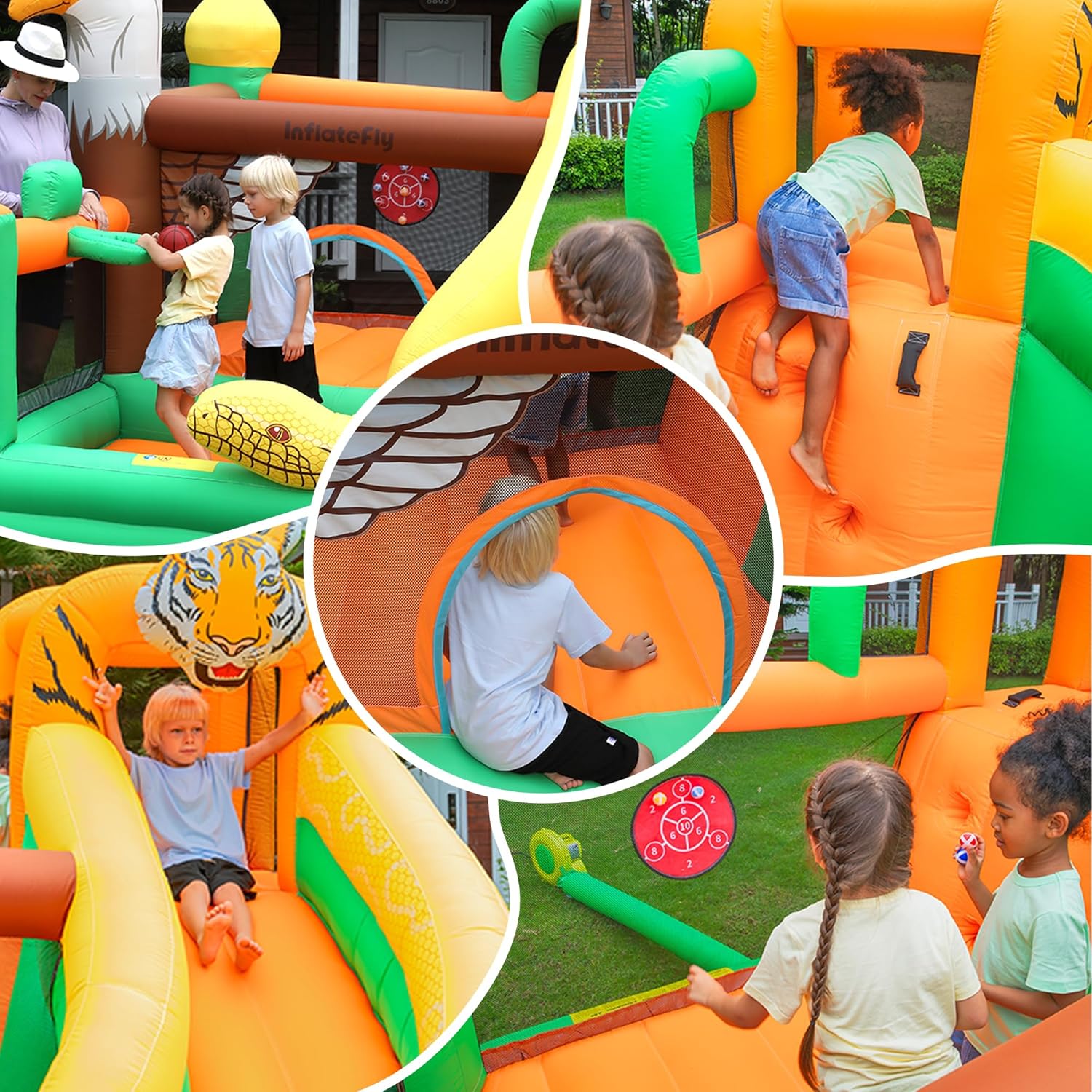 Inflatable Bouncy Castle with Slide for Kids K7p
