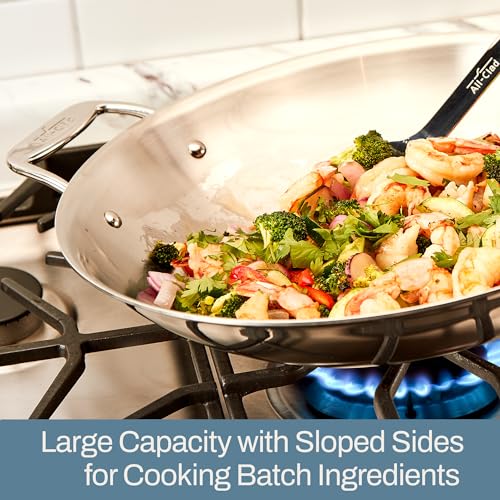 Stainless Steel Wok 14-Inch Induction Safe k7