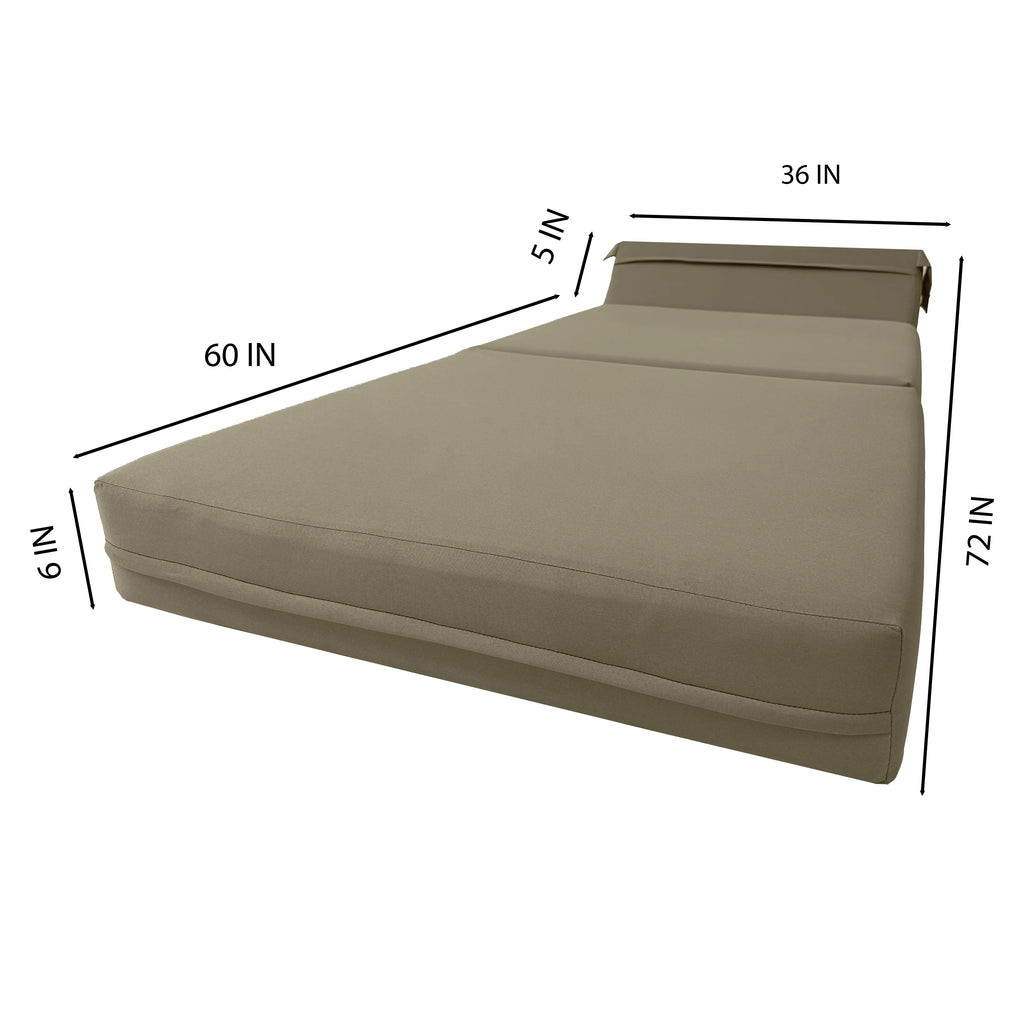 Folding Foam Sleeper Chair Bed, Portable Guest Sofa a7