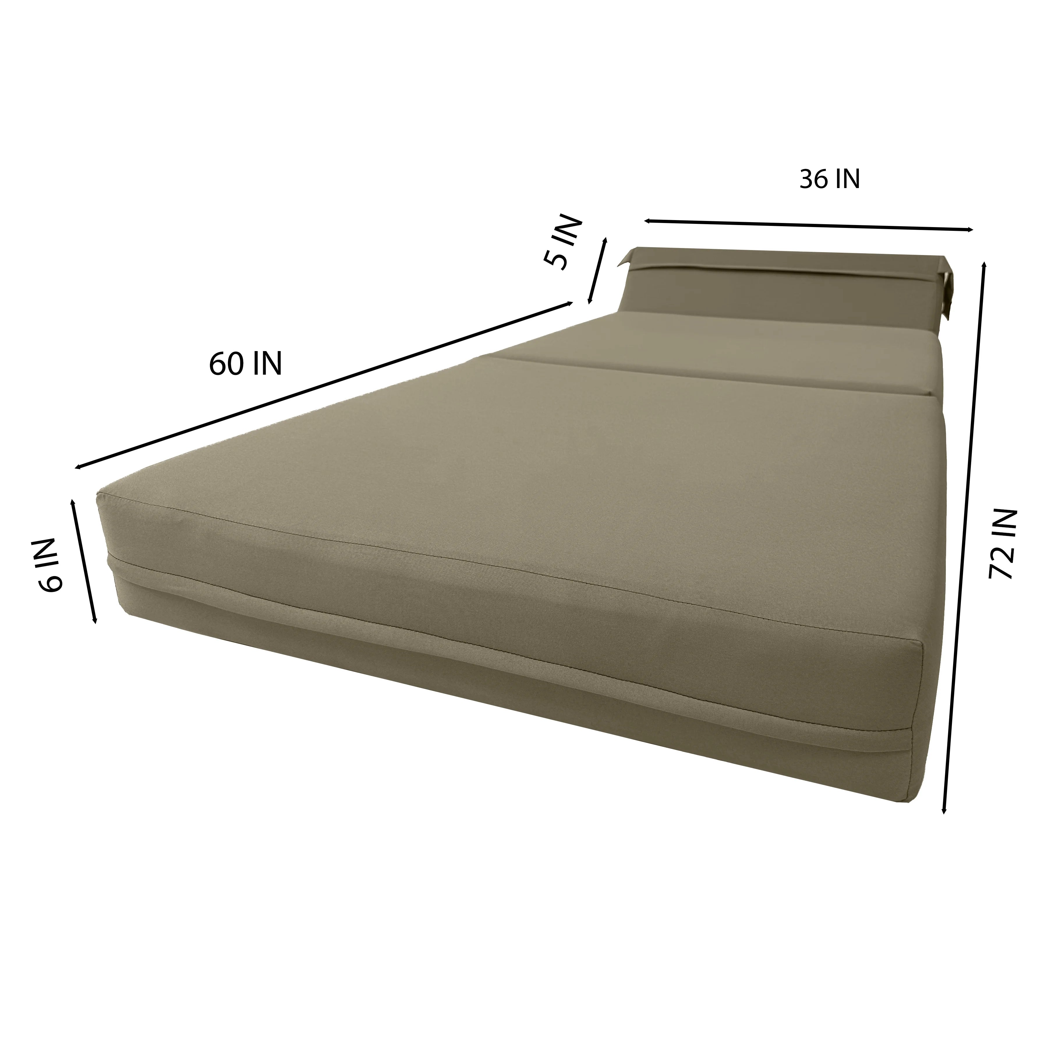 Folding Foam Sleeper Chair Bed, Portable Guest Sofa a7
