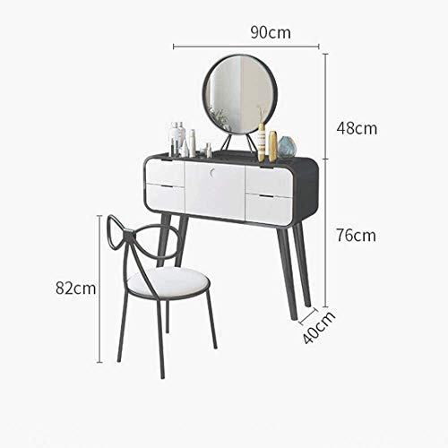 Dressing Vanity Table with Stool for Bedroom White 7k