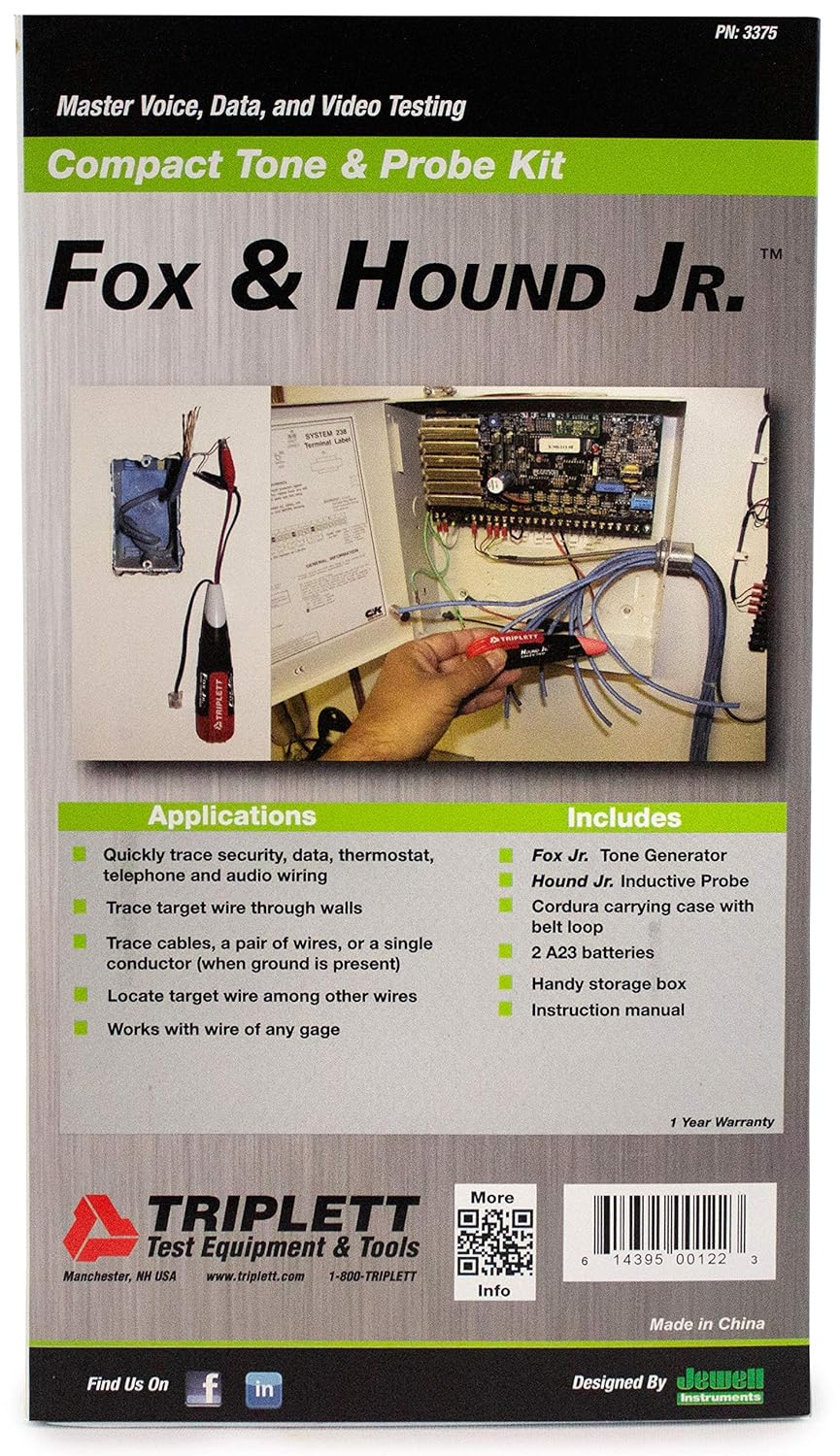 Tone and Probe Wire Trace Cable Test Kit r7K