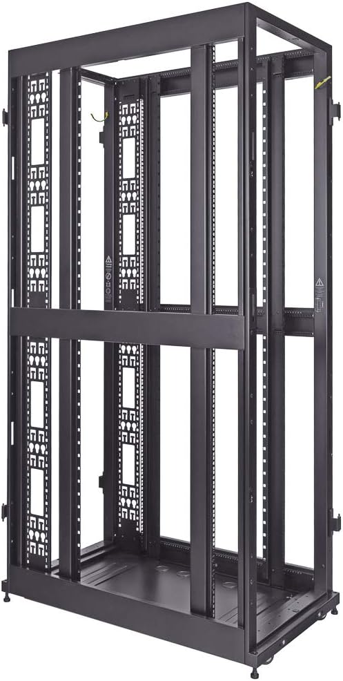 42U Server Rack Cabinet 1000mm Depth Perforated Door Black k7