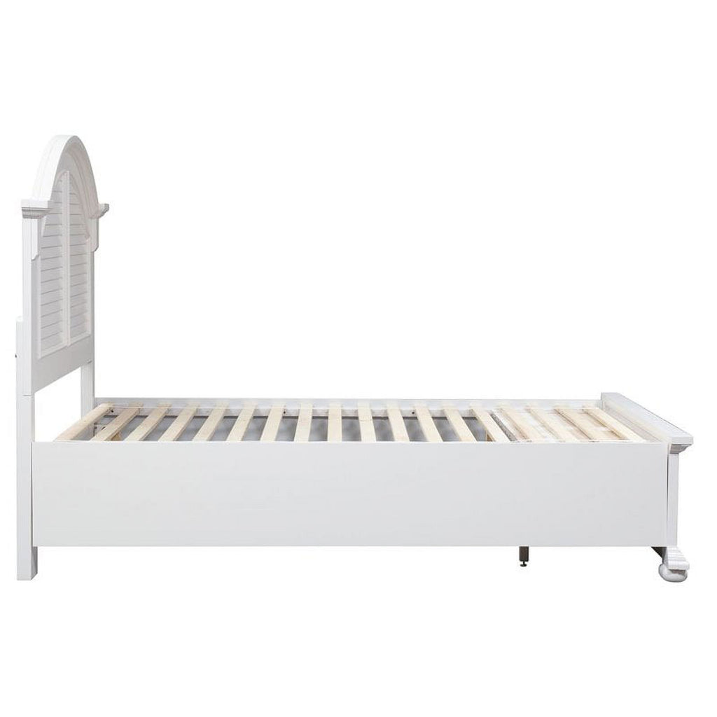Farmhouse Wood Queen Panel Headboard White k7