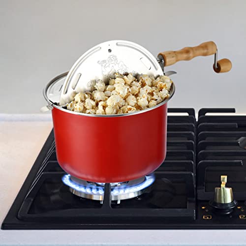 Stainless Steel Stove Top Popcorn Popper 6 Quart A7