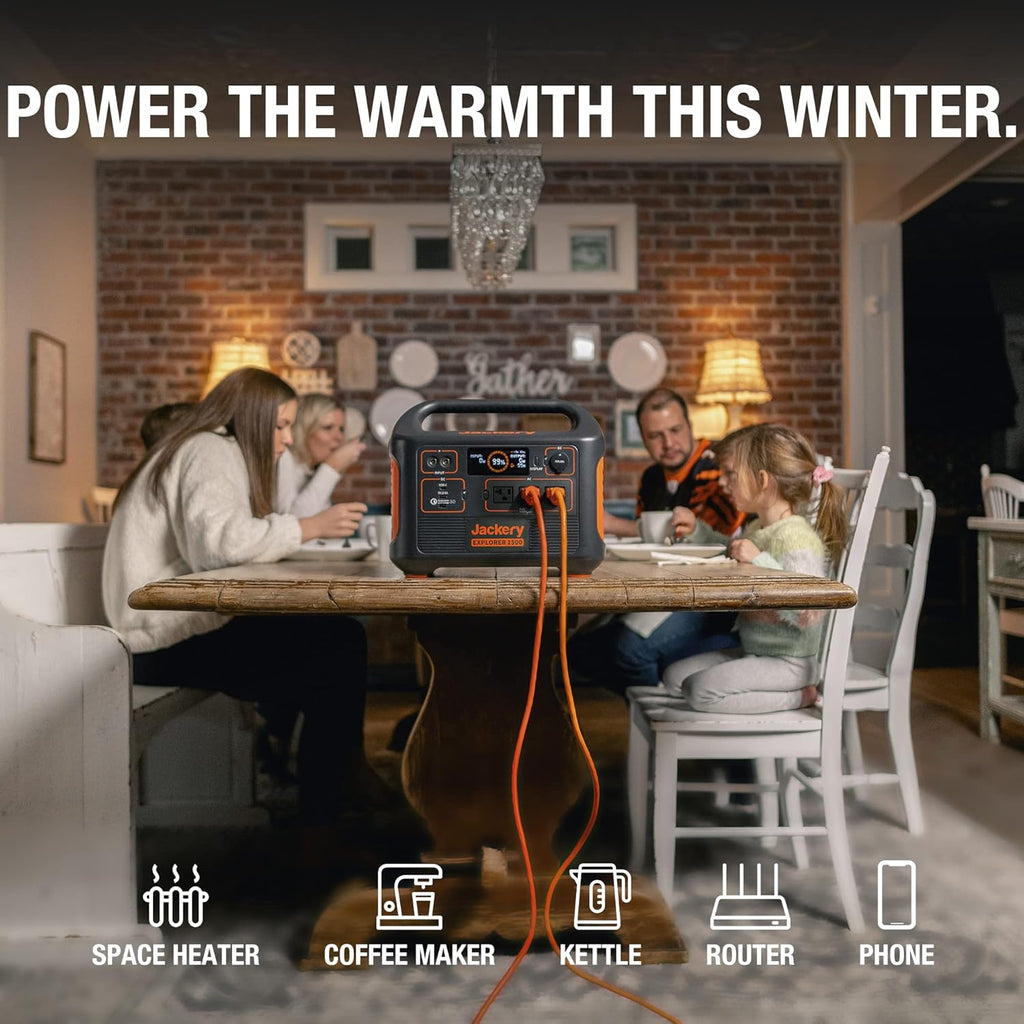 Portable Power Station 1534Wh Generator 1800W AC Outlets RV Camping H7k