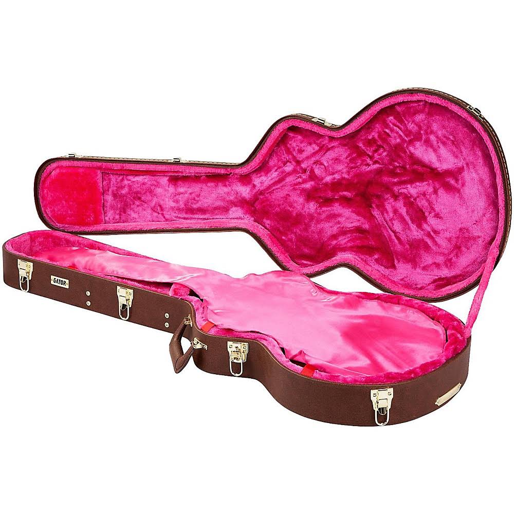 Semi-Hollow Guitar Deluxe Wood Case k7