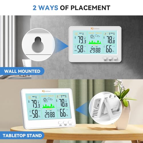 Indoor Outdoor Thermometer Hygrometer Wireless Weather Station 7k