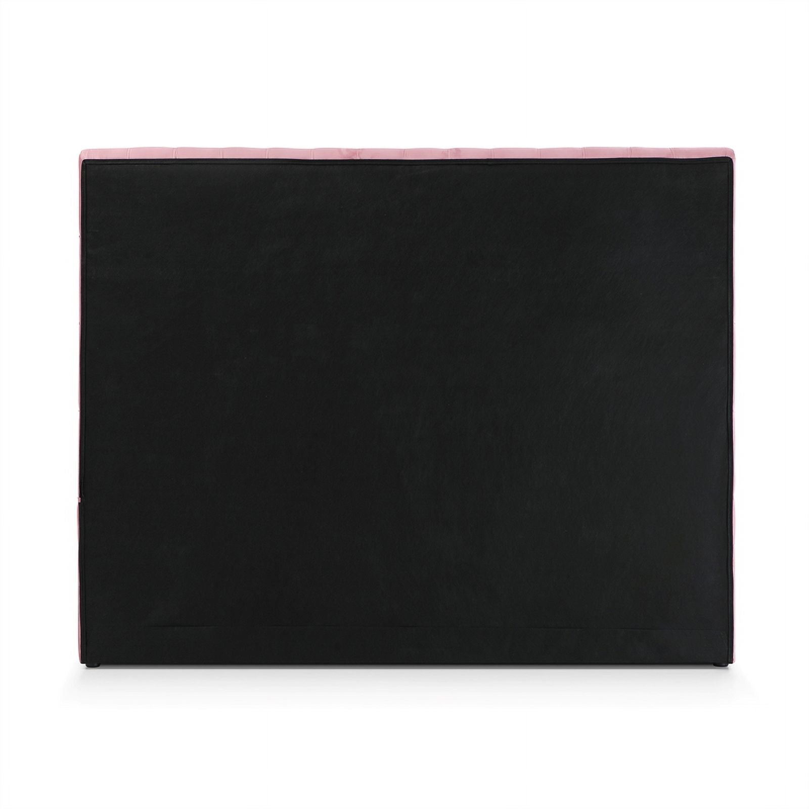 Velvet Upholstered Platform Queen Bed Pink k7m
