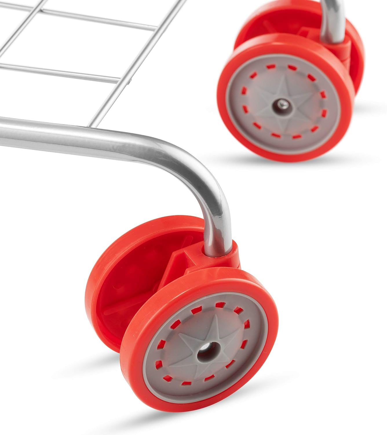 Toy Shopping Cart Foldable with Swivel Wheels for Kids Red k7