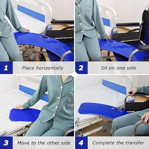 Sliding Transfer Board for Wheelchair, Bed to Chair, 330 lbs Capacity A7