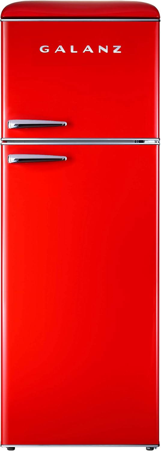 Retro Top Freezer Refrigerator Frost Free Dual Door 10 Cu Ft A7
