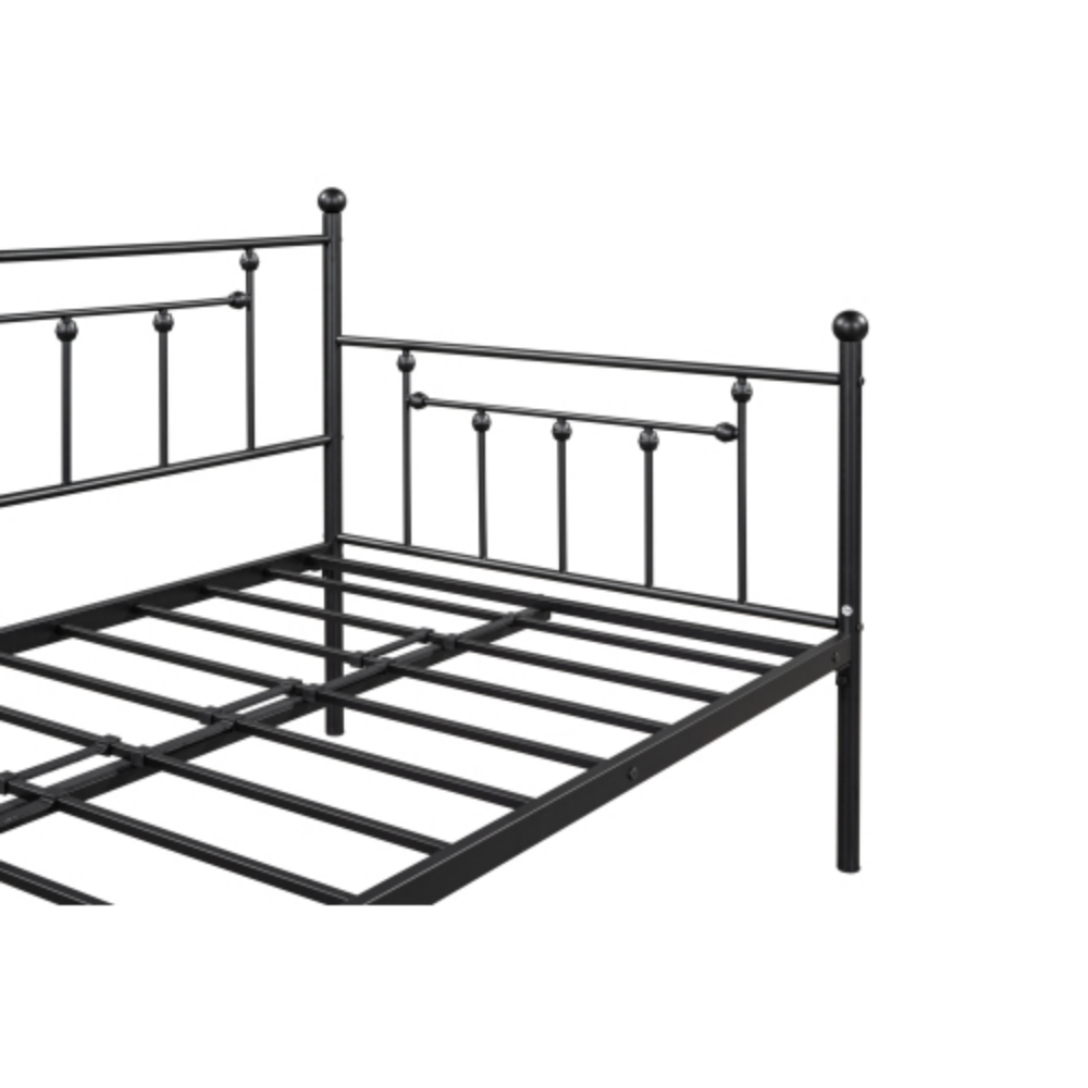 Daybed with Trundle Black Metal k7
