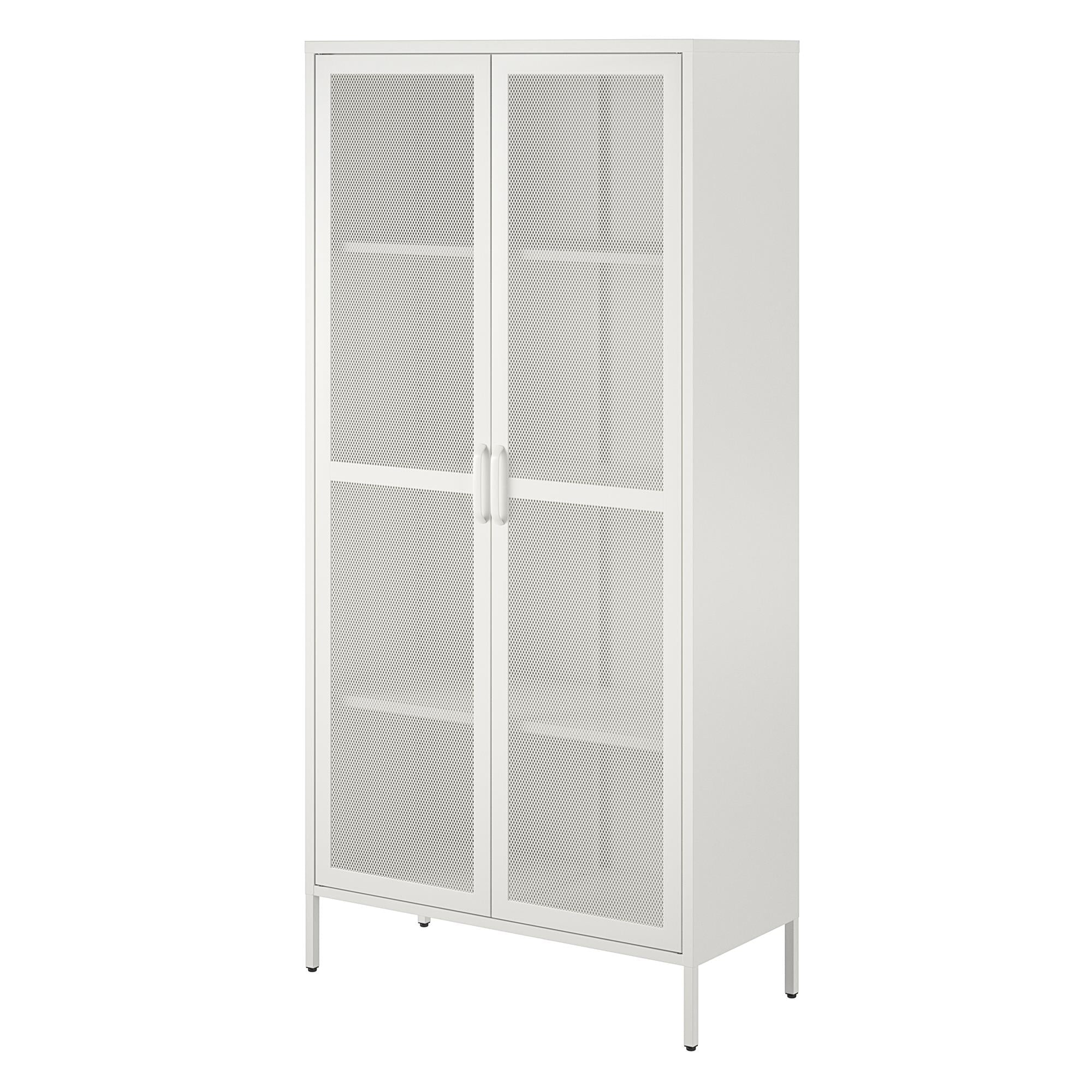 Metal Locker Storage Cabinet with Mesh Doors a7