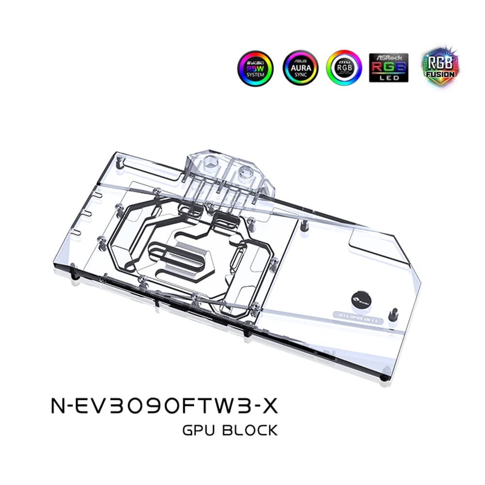 GPU Copper Water Cooling Block for RTX 3090 3080 FTW3 Ultra A7