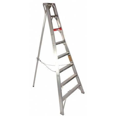 Stokes 1112H 12 ft. Aluminum 300 lb. Capacity Tripod Orchard Stepladder iA