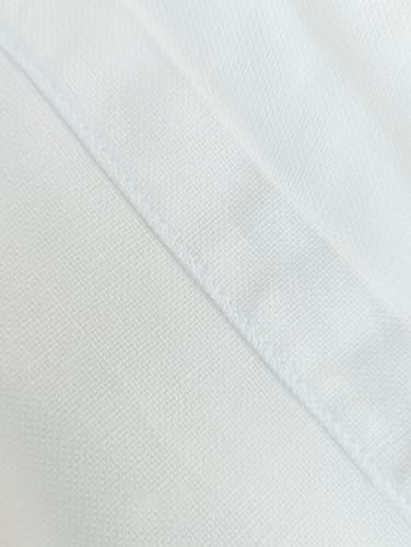 Linen Cotton Dining Chair Slipcover White Set of 2 k7