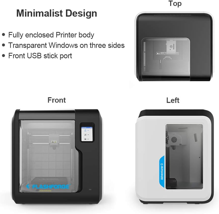 3D Printer with Auto Leveling and Removable Nozzle A7