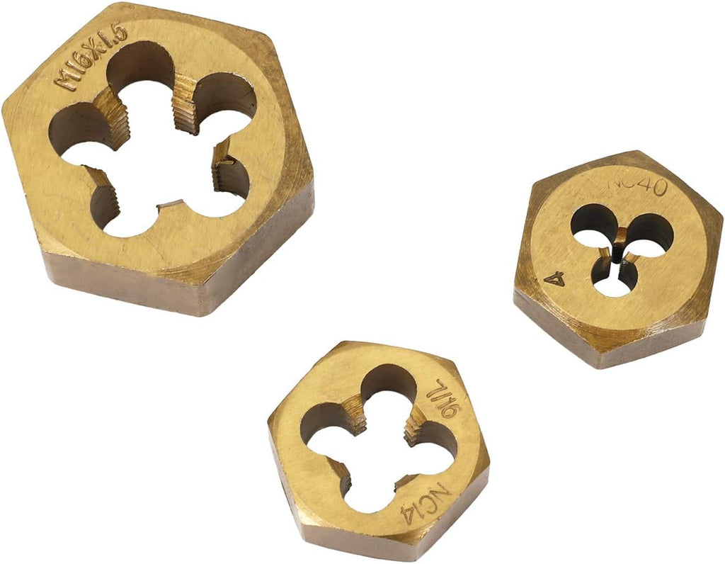 86 Piece Metric SAE Tap and Die Set, Titanium Coated with Case A7