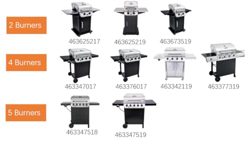 Grill replacement burner and heat plate set 7k
