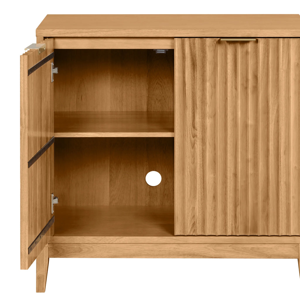 Modern Sideboard Kitchen Cabinet with Fluted Doors a7