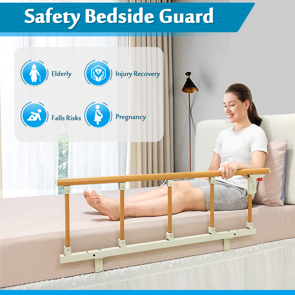 Bed Rail for Elderly Adults Safety Handle Fold Down 47x18 K7m