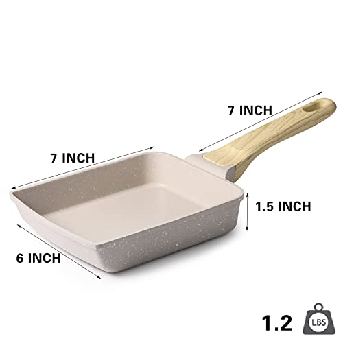 Nonstick Tamagoyaki Egg Pan with Spatula 7x6 A9