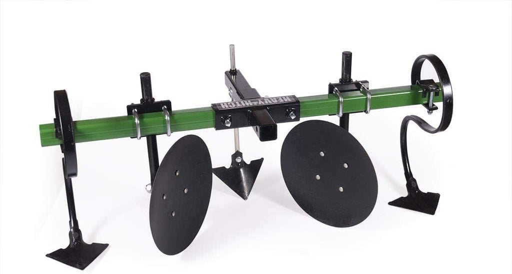Disc Cultivator Garden Bedder Attachment with S-Tines and Row Maker Insert k7p