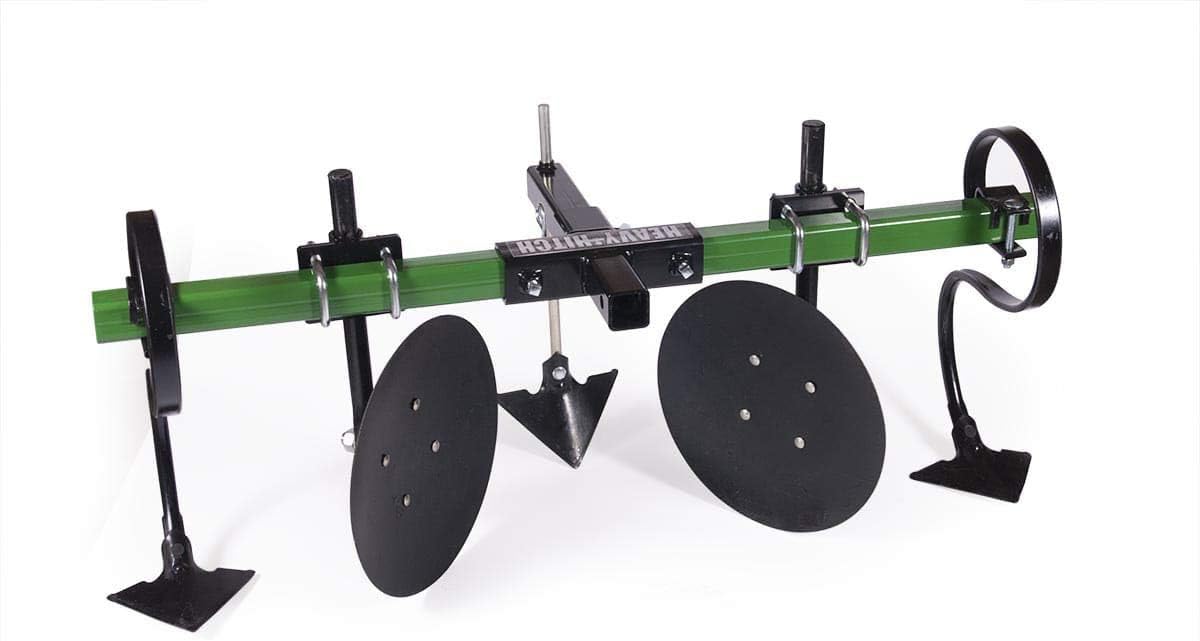 Disc Cultivator Garden Bedder Attachment with S-Tines and Row Maker Insert k7p