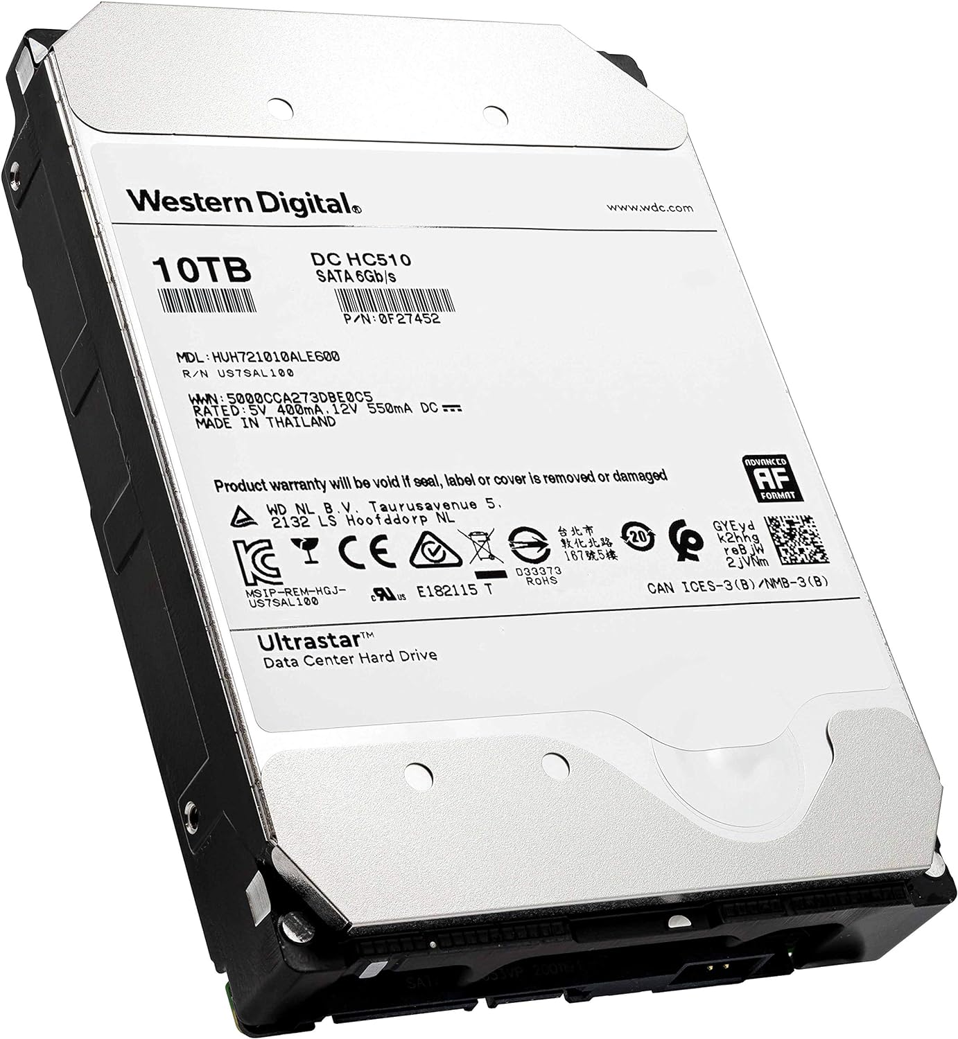 10TB 7200RPM Enterprise HDD 3.5in SATA 6Gb/s 256MB Cache R7