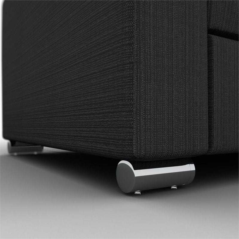 Contemporary Wood Full Murphy Bed with Sofa White Gray a7