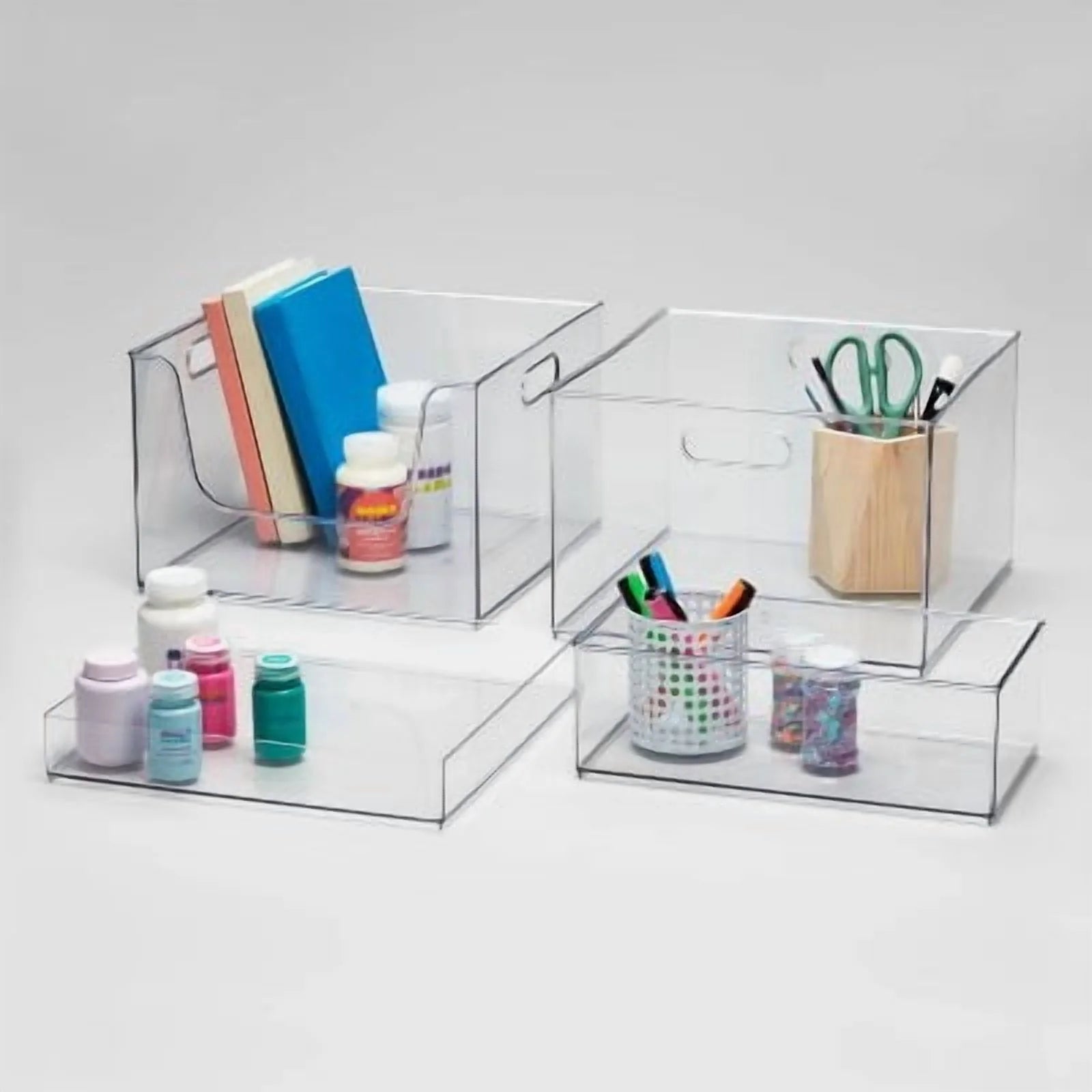 12" x 12" x 8" Open Front Storage Bin k7