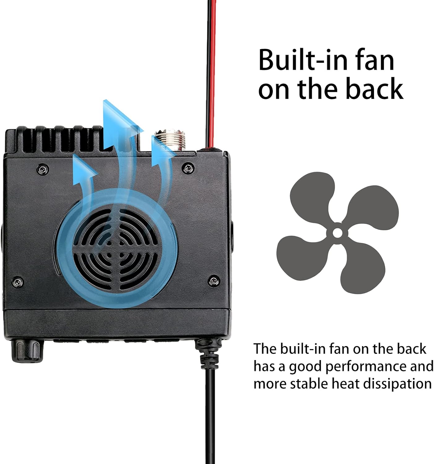 Mobile Radio Long Range LCD Display 199 Channels with Microphone k7