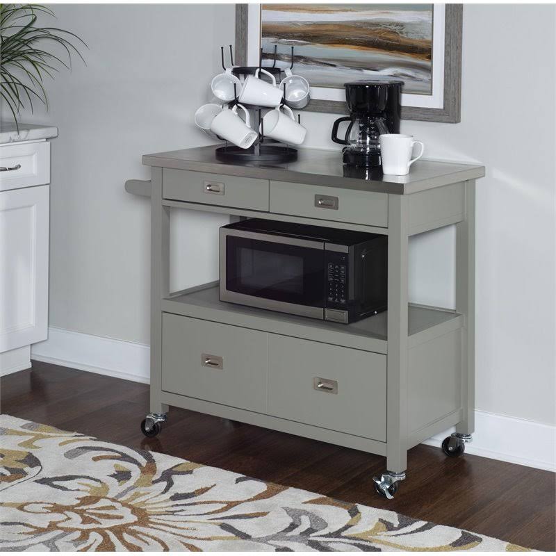 Kitchen Cart Stainless Steel Top Gray k7