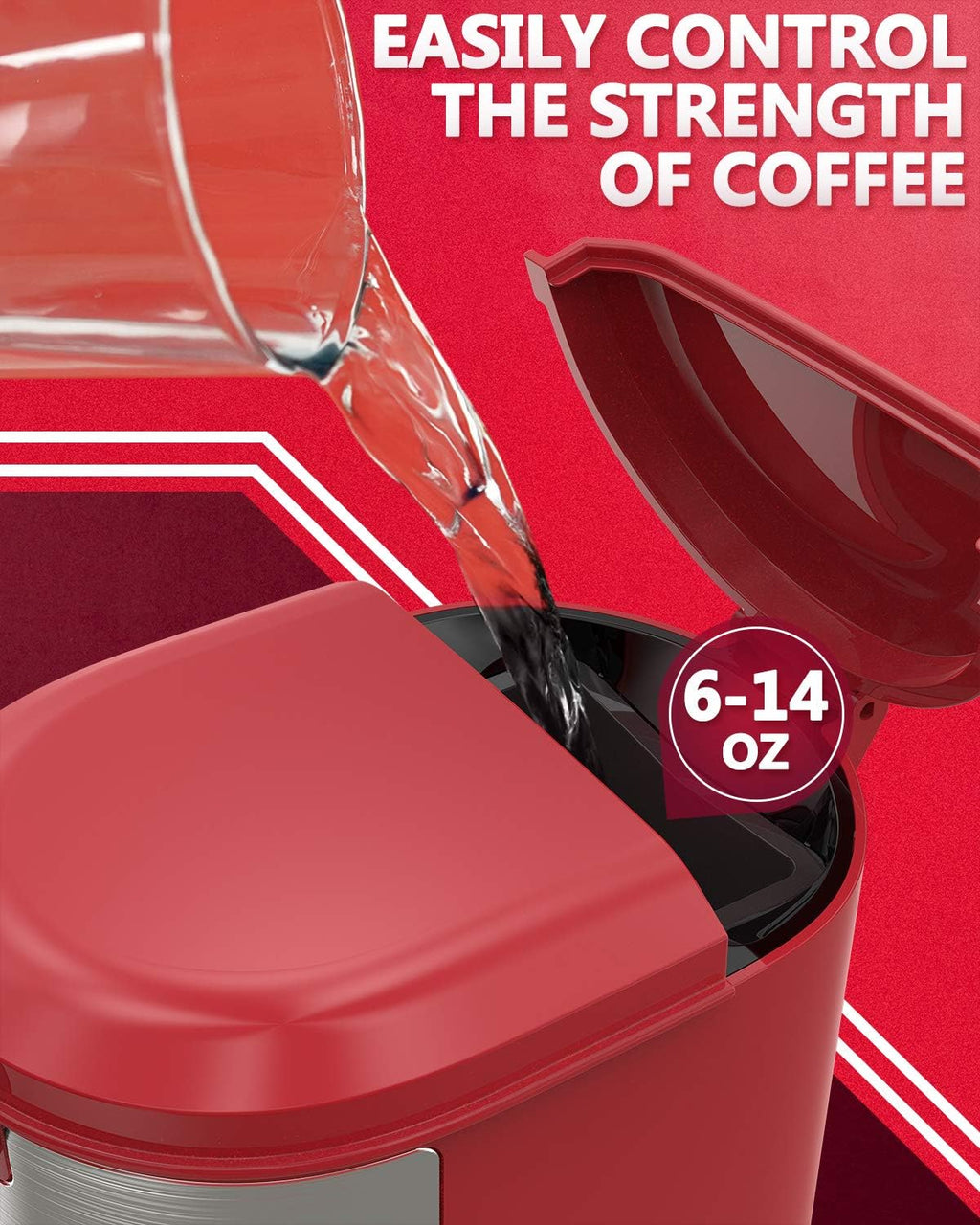 Single Serve Coffee Maker with Self Cleaning Function a7