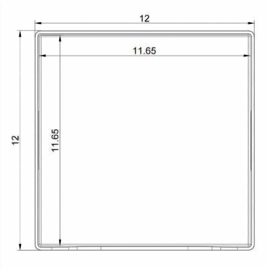 12" x 12" x 8" Open Front Storage Bin k7