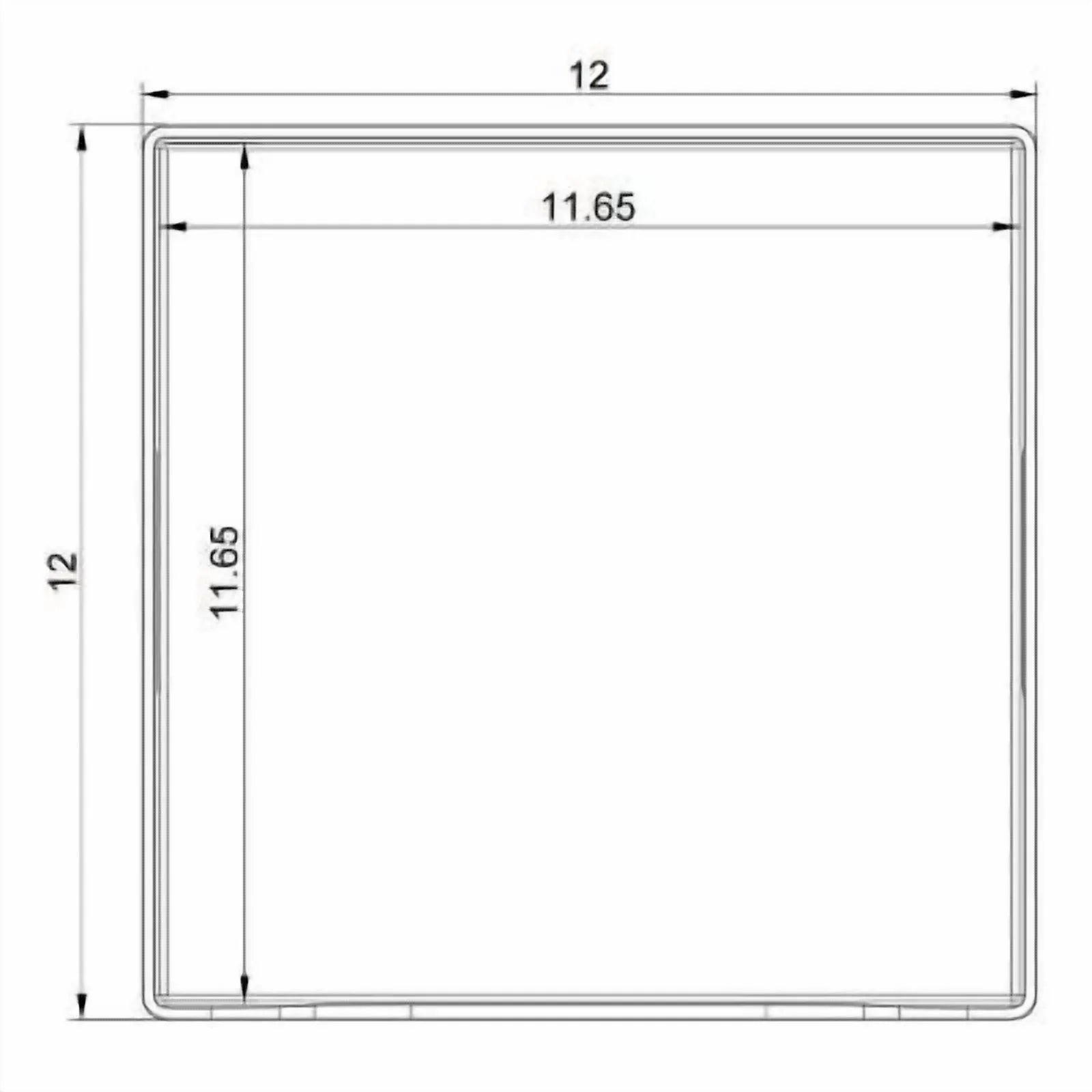 12" x 12" x 8" Open Front Storage Bin k7