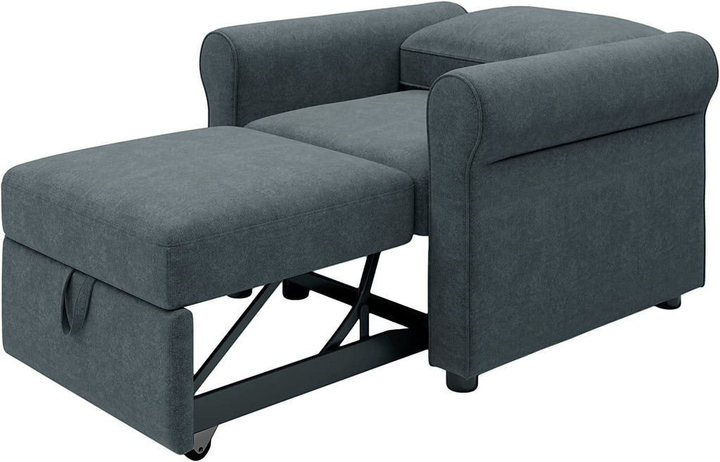 Sleeper Chair Convertible Sofa Bed Dark Blue k7