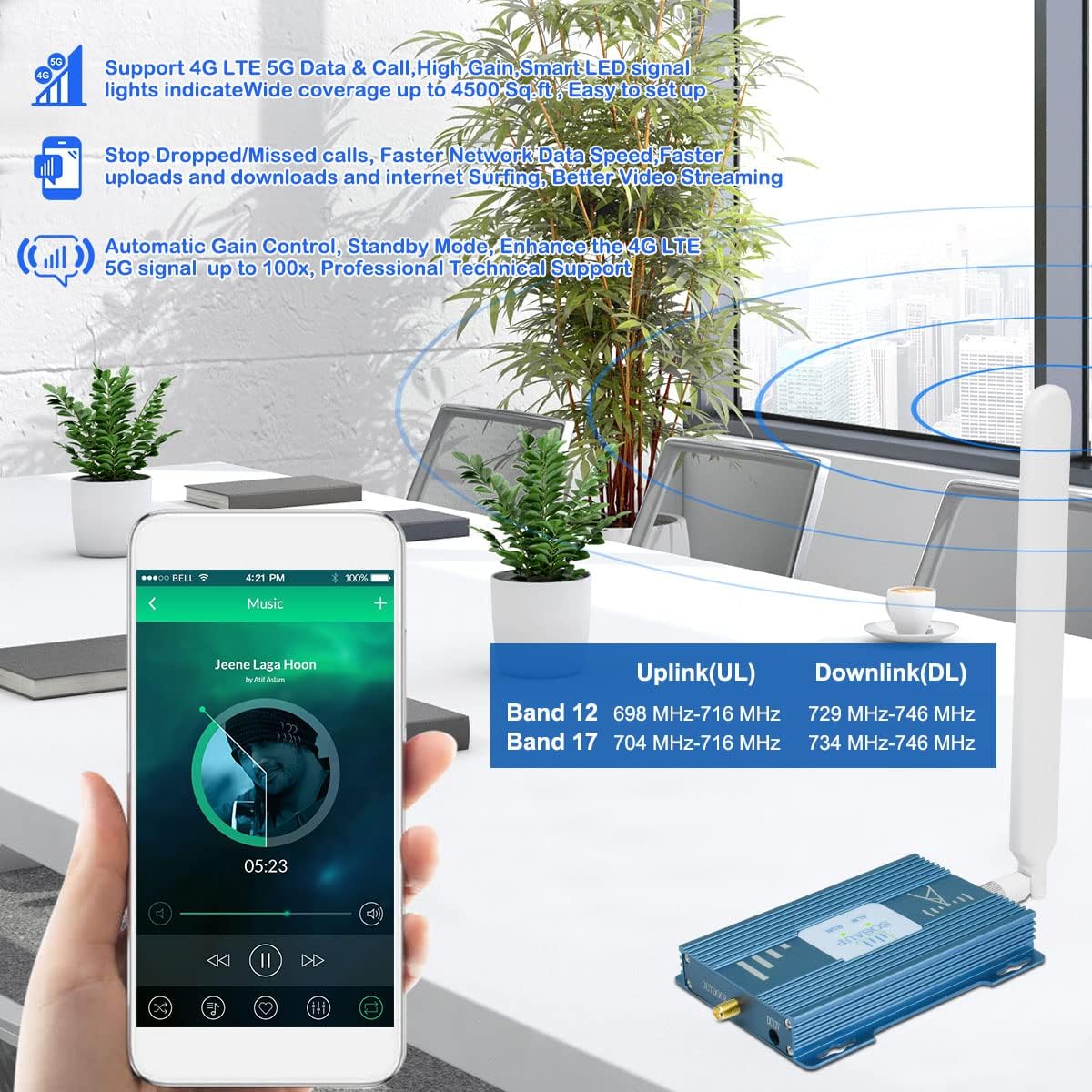 Cell Signal Booster 4G LTE 5G for Home k7
