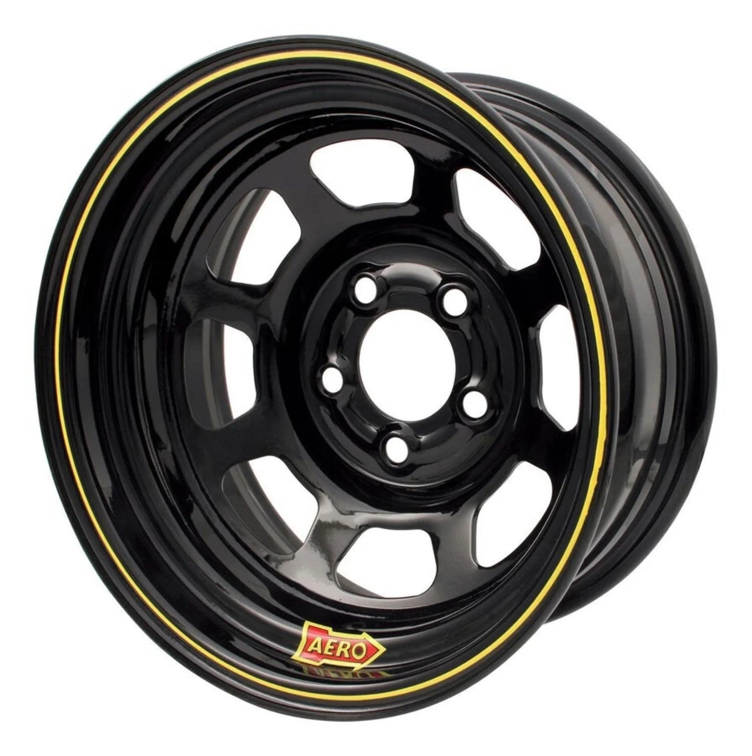 Aero Race Wheels 15X8 4In. 4.75 Black 50-184740